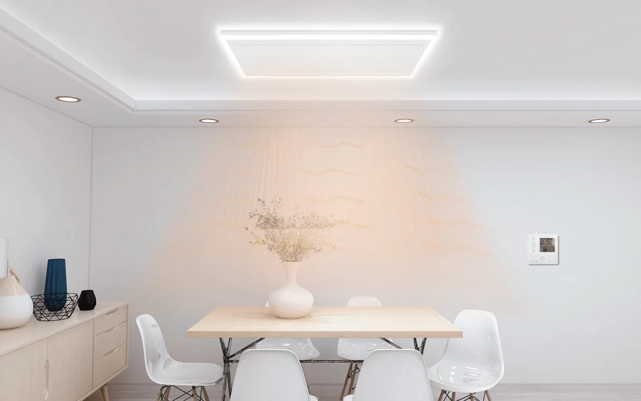 Infrarood paneel 840W 63x128 cm met LED β plafondmontage β VH Monza