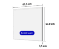 warmtepaneel met verlichting 400w afmetingen