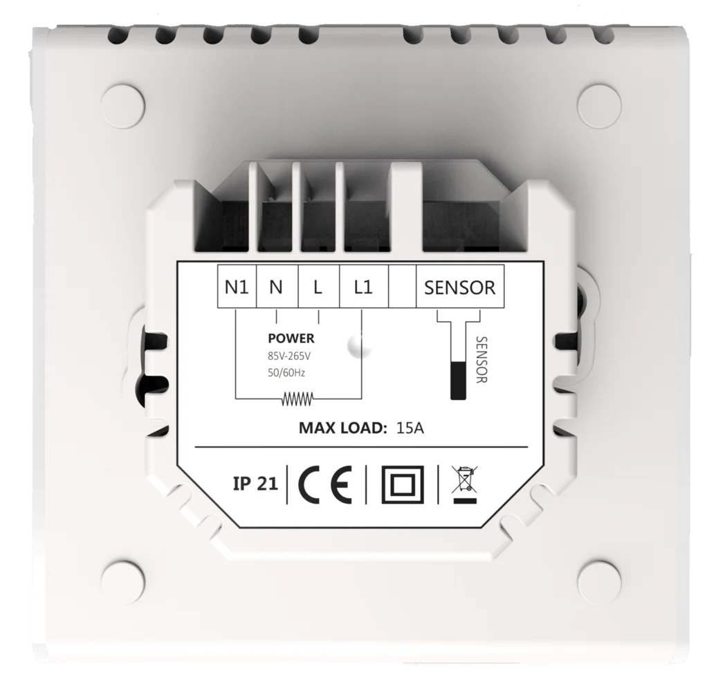 VH Control Calypso-W WiFi inbouwthermostaat – wit