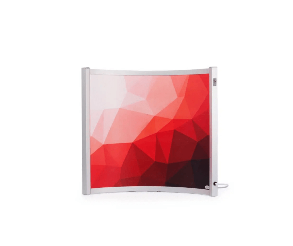 verplaatsbaar-infrarood-paneel-rood-curved Verplaatsbaar infrarood paneel - VH Curved Rood - 300 watt - Afbeelding 1