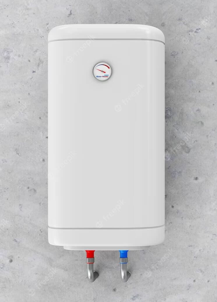 moderne boiler aan de muur