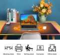 verwarmde bureau onderlegger met draadloze oplaad functie en led strip