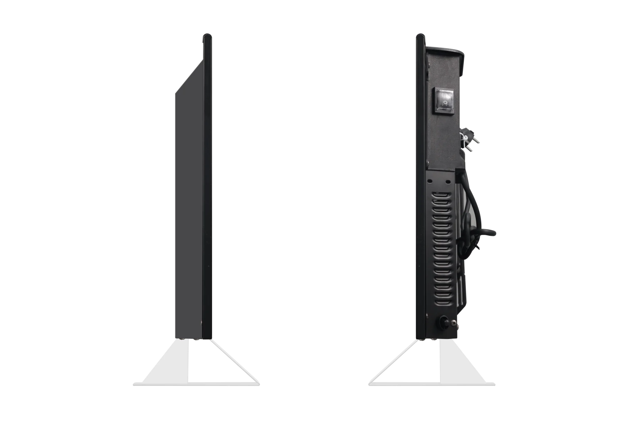 Elektrische kachel Eco Slim WiFi - 1000W - Wand en Vrijstaand - Zwart