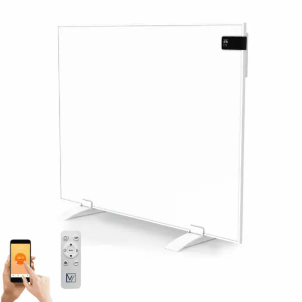 Verplaatsbaar infrarood paneel met WIFI - 60 x 60 cm – 360 watt - VH Superia V3