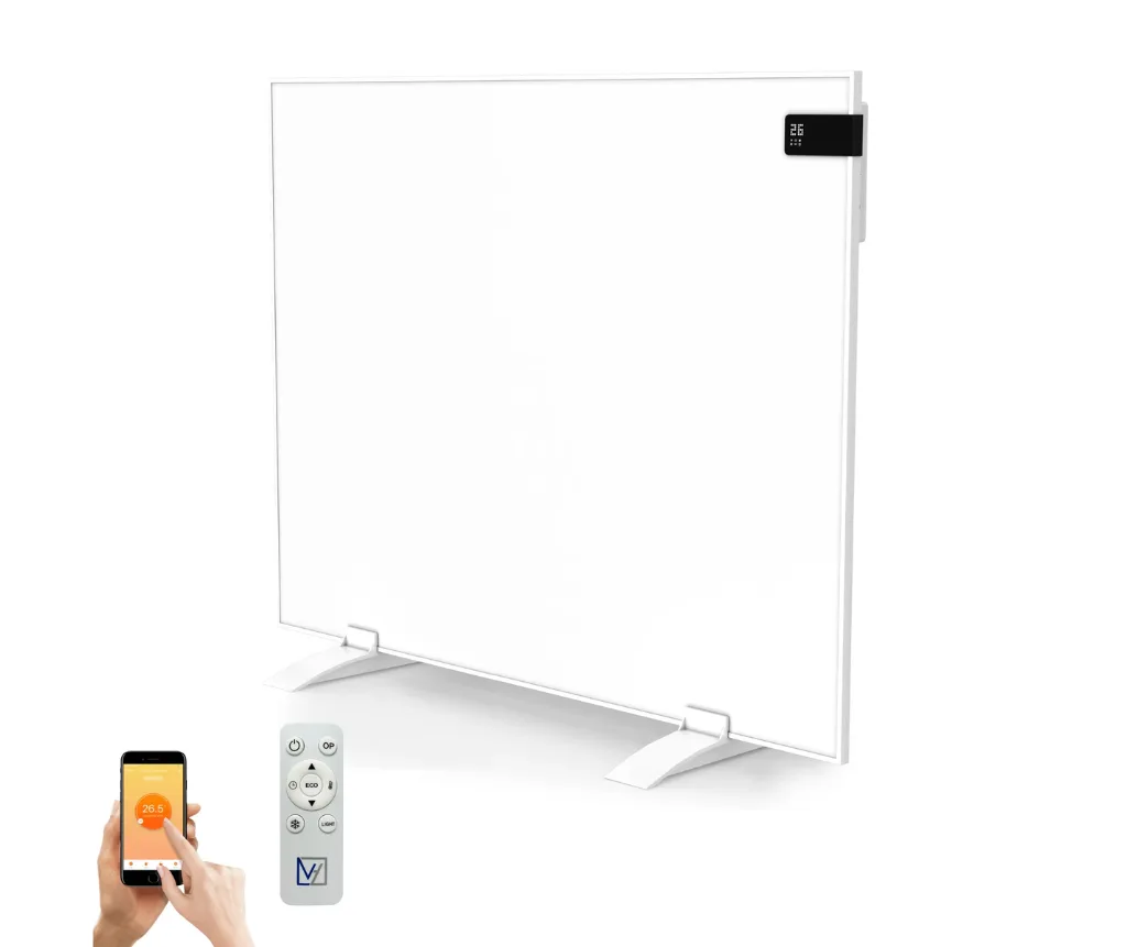 Verplaatsbaar infrarood paneel met WIFI - 60 x 60 cm – 360 watt - VH Superia V3