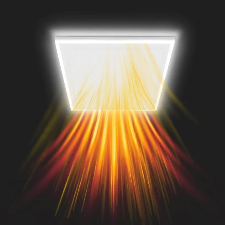 Infrarood paneel 63x108 cm – 700 Watt – energiezuinig verwarmingspaneel met LED verlichting & WiFi – plafondmontage | VH-HH