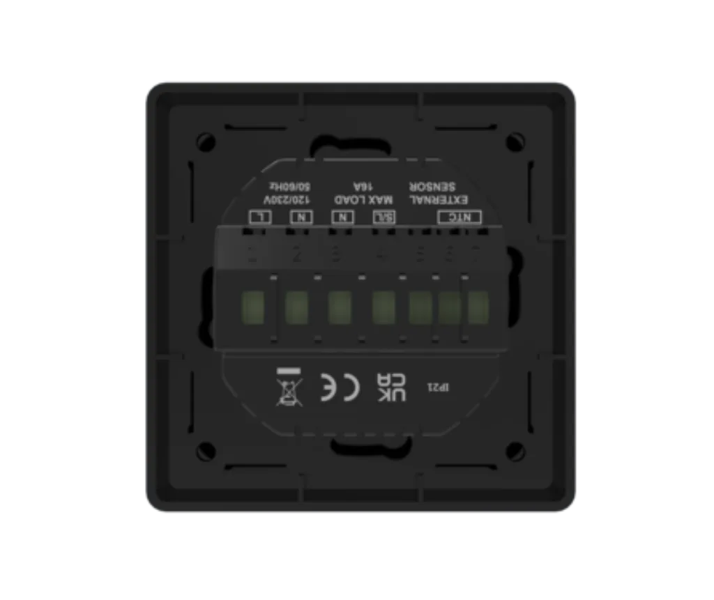 VH Control Olympus WiFi inbouwthermostaat – zwart