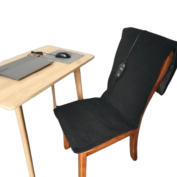 Stoel verwarming - Teddy black - 40 x 120 cm
