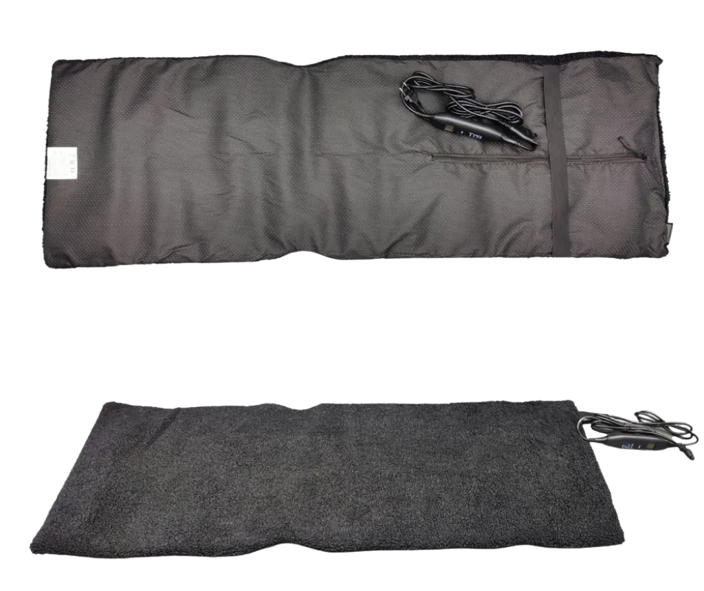 Stoel verwarming - Teddy black - 40 x 120 cm