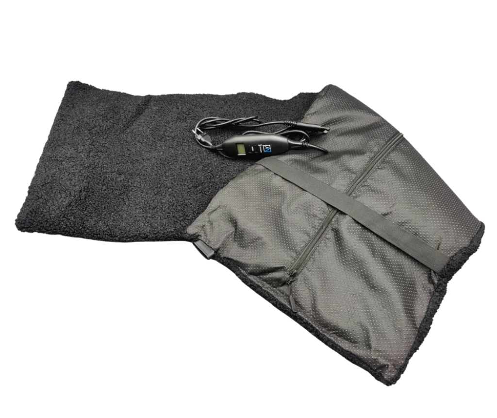 Stoel verwarming - Teddy black - 40 x 120 cm