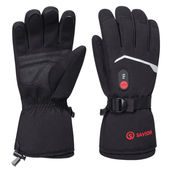 Dikke verwarmde handschoenen geschikt voor wintersportactiviteiten