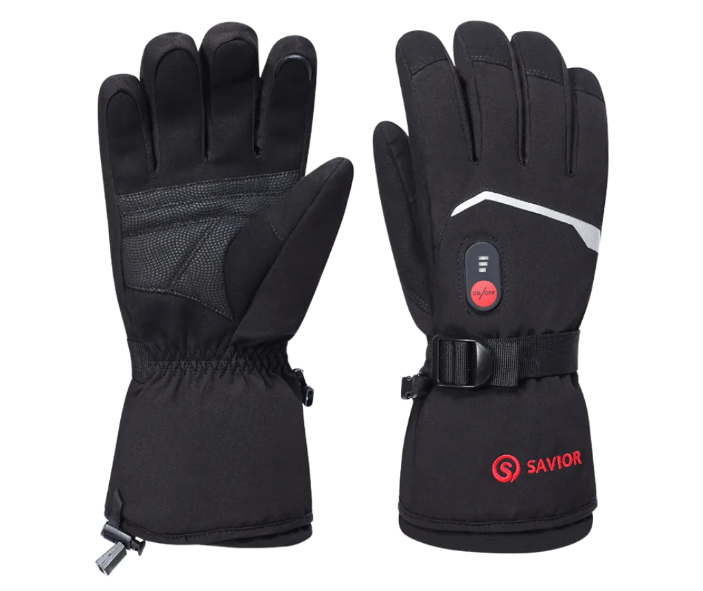Dikke verwarmde handschoenen geschikt voor wintersportactiviteiten