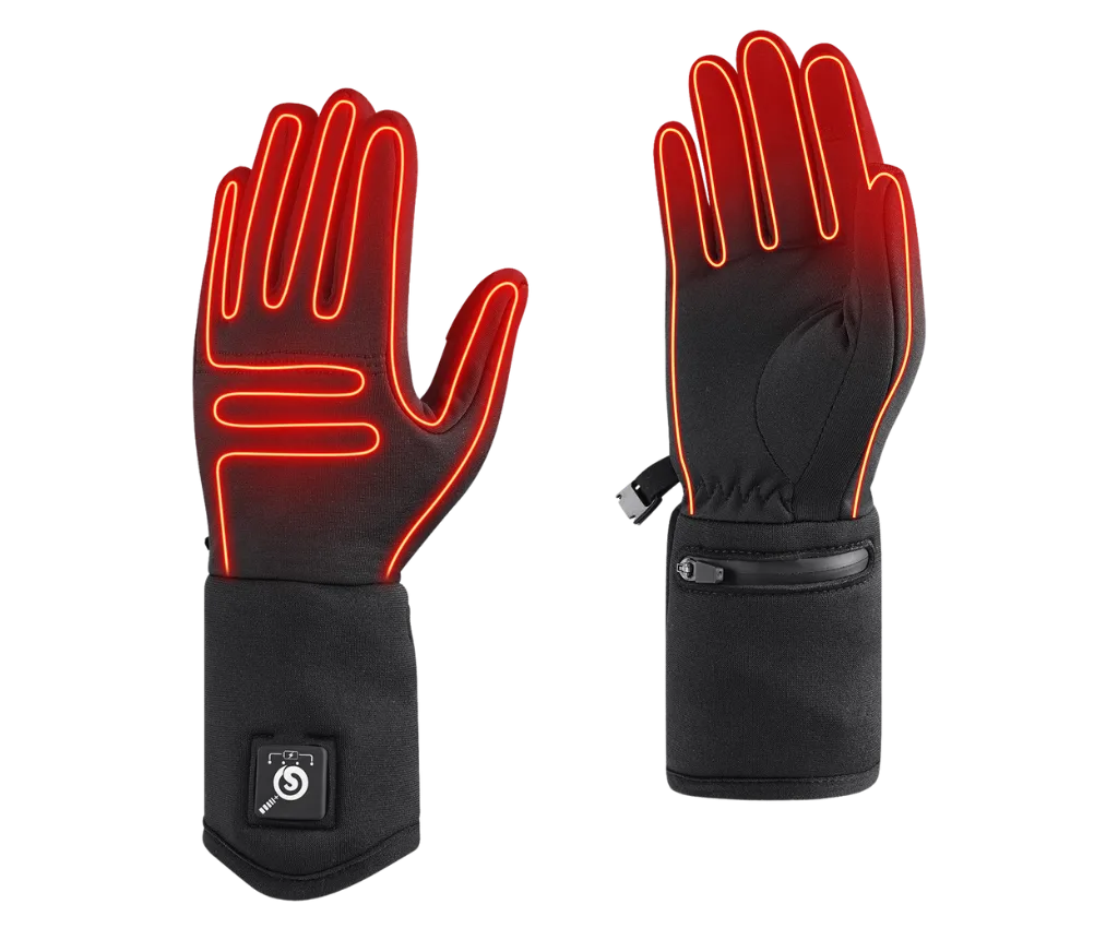 Verwarmde handschoenen voor buitenactiviteiten S13 zwart
