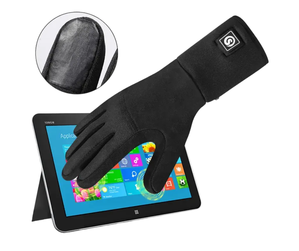 Verwarmde handschoenen voor buitenactiviteiten S13 zwart