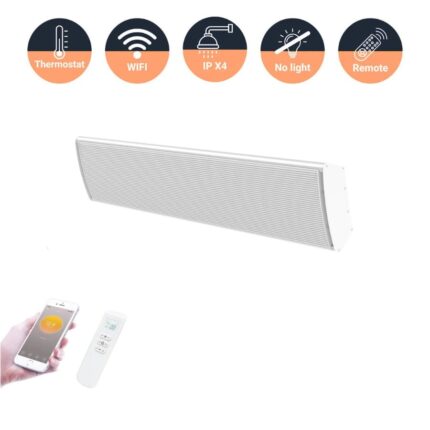 Infrarood terrasverwarmer smart - Ostuni - 2400 Watt