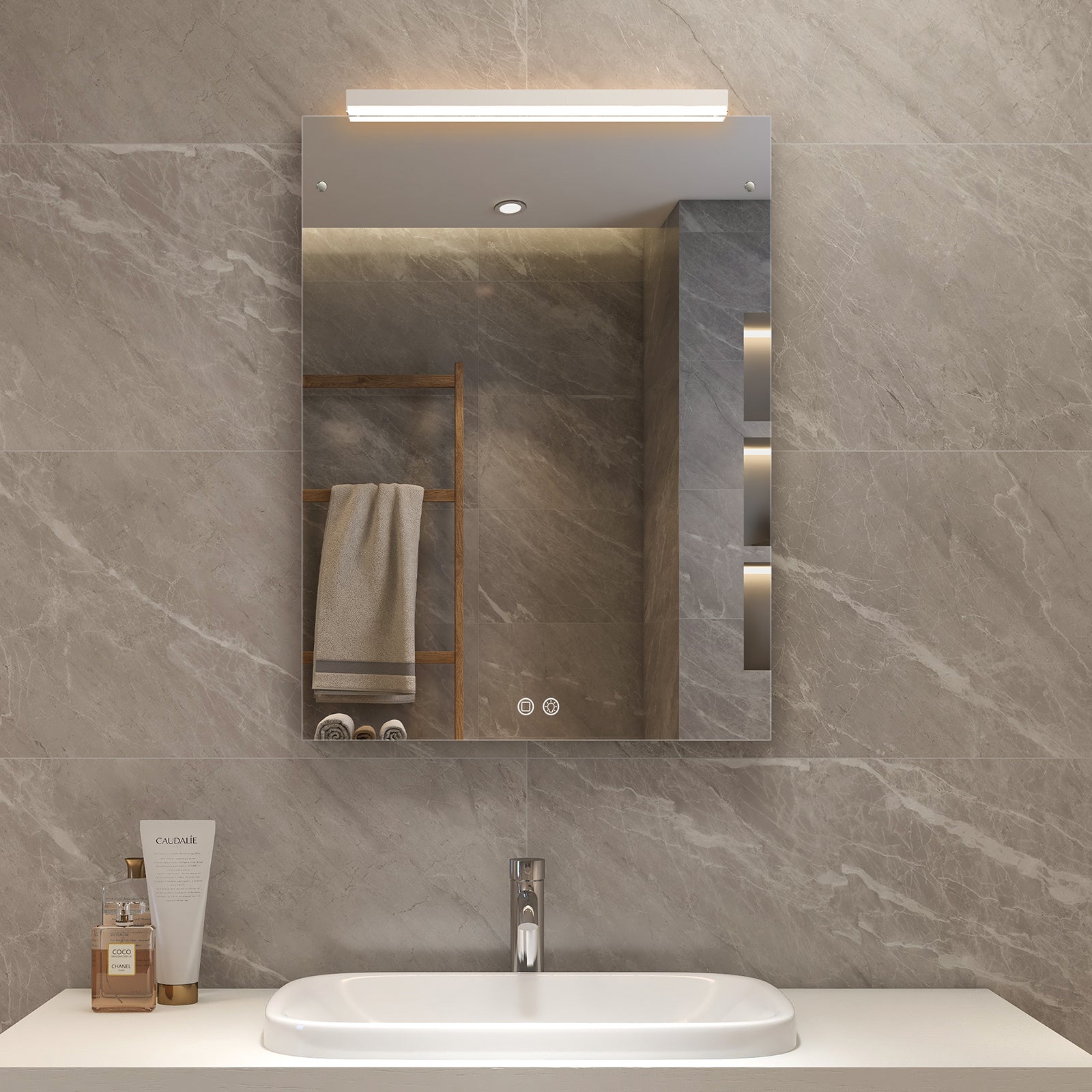 Infrarood spiegelpaneel – Palermo LED – 80 × 60 cm – 500 watt