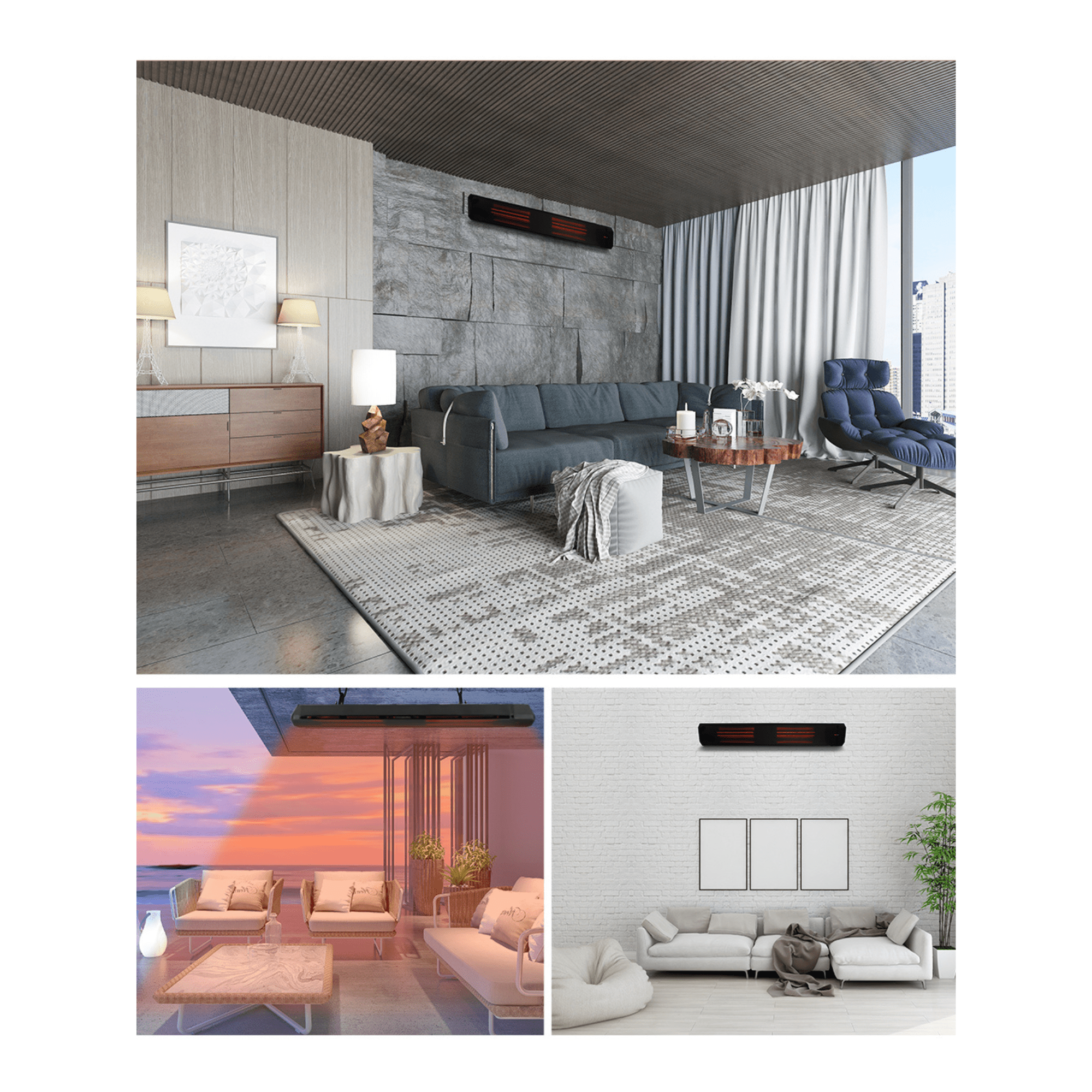Smart-D HeatBar Infraroodstraler met korte en lange golf - 2200 Watt