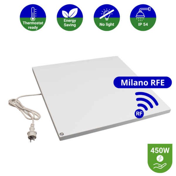 Infrarood paneel 450 watt - Milano RFE - 60 x 60 cm - Plafondpaneel met Echo-ontvanger