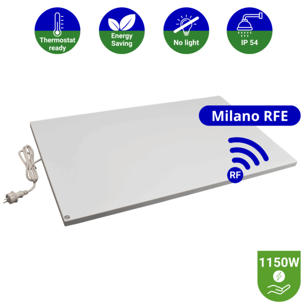 Infrarood paneel 1150 watt - Milano RFE - 75 x 120 cm - Plafondpaneel met Echo-ontvanger