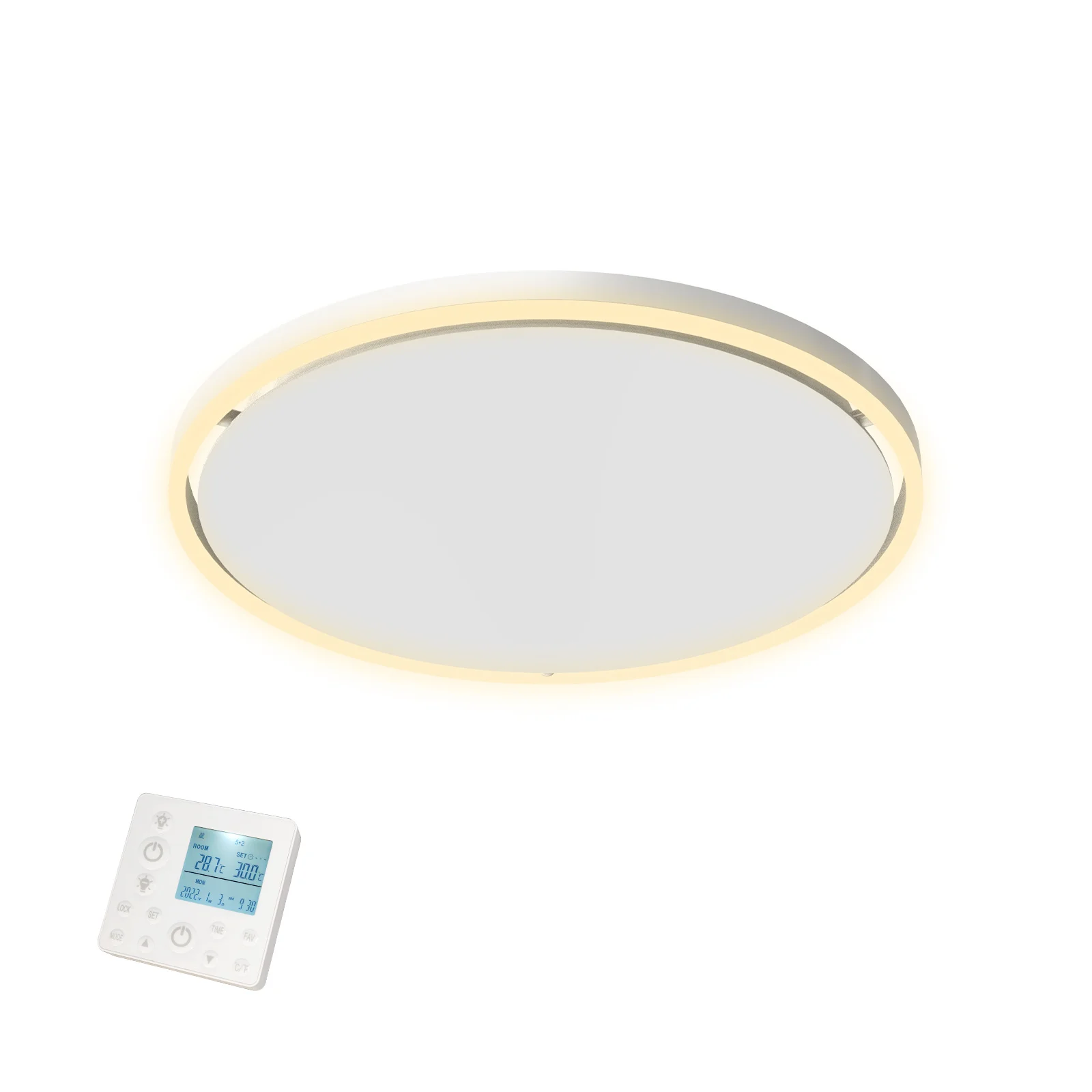 QH-GlowRing Serie infraroodpaneel met led verlichting 56 cm 750Watt